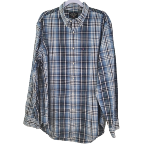 Ralph Lauren Black Label Plaid Button Down Shirt Men’s L Luxury Office Business
